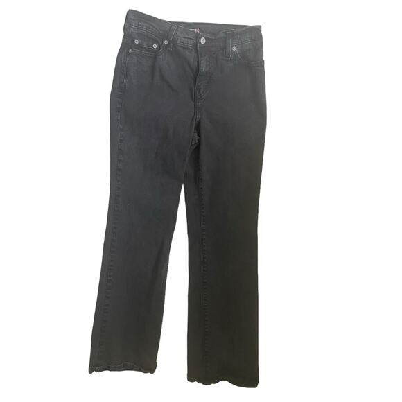 Y2K VTG‎ Levis 512 Perfectly Slimming Jeans Women 10M Black Bootcut Western - Picture 1 of 13